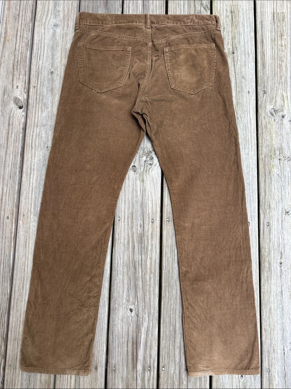 BANANA REPUBLIC | Men’s Corduroy Pants Brown 5-Pocket Straight Leg Waist 34